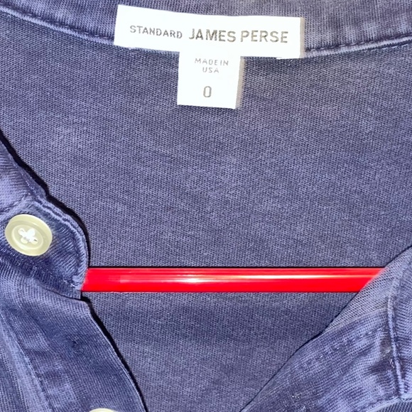 TV Production James Perse Standard collared polo short sleeve Men’s Size 0 - Picture 2 of 5